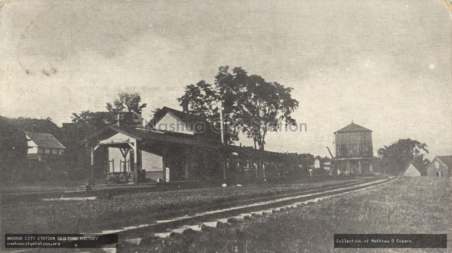 Postcard: Railroad Station, North Hatley, Quebec
